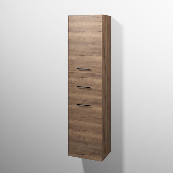 sanibel 5001 Hochschrank KF13550R Griff 2T/1AZ re 450x1743x340mm Eiche-Tabak