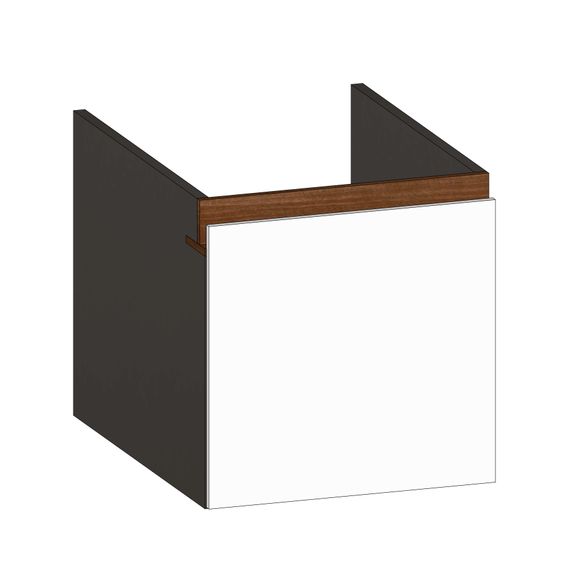 SCALIDO Unterschrank zu Konsolenplatte 400x410x510mm 1 Auszug Farbvar. W/X/E