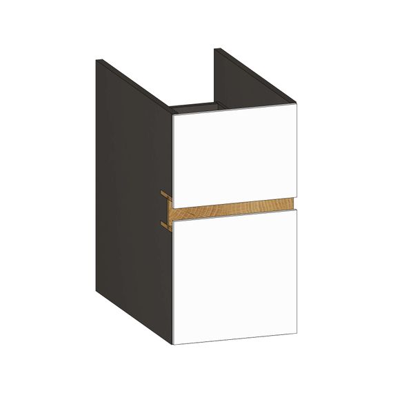 SCALIDO Unterschrank zu Konsolenplatte 300x540x510mm 2 Auszüge Farbvar. W/X/S