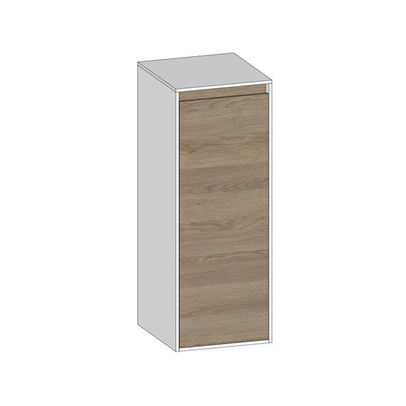 SCALIDO Mittelschrank KP 320x850x350mm 1 Tür rechts Farbvariant N/W/N