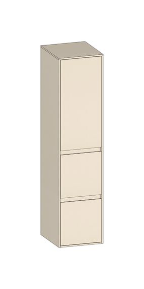 SCALIDO Mittelschr. SLIM 320x1330x350mm Tür oben links 2 Auszüge Farbvar K/K/K