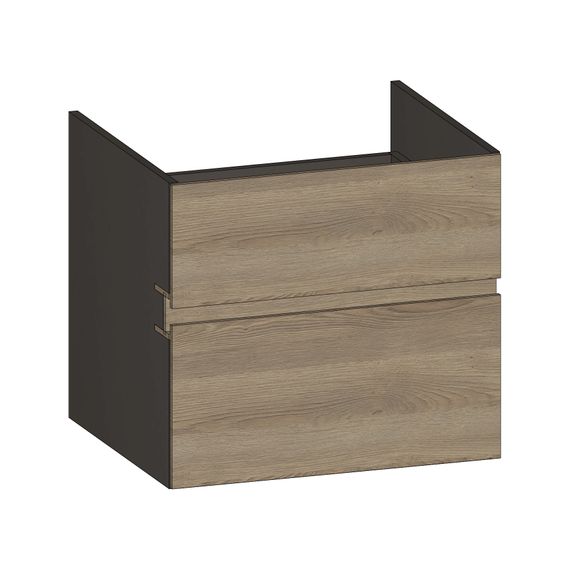 SCALIDO Unterschrank zu Konsolenplatte 600x540x510mm 2 Auszüge Farbvar. N/X/N