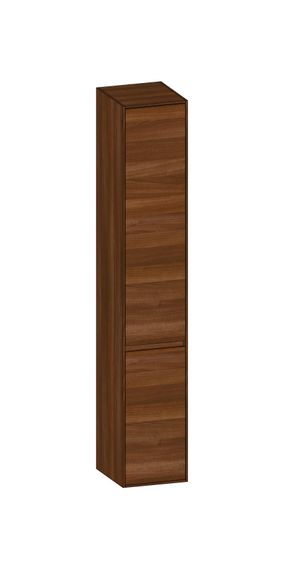 SCALIDO Hochschrank SLIM 320x1830x350mm 2 Türen links 4 Glaseinl. Farbvar. E/E/E