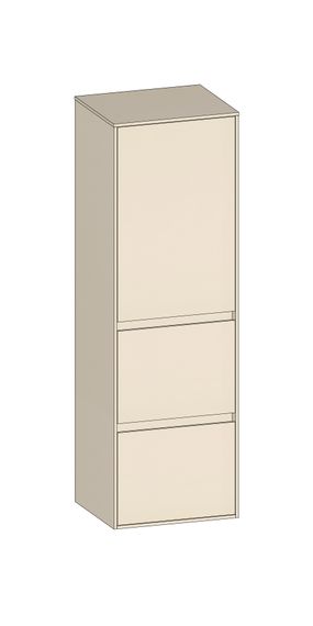 SCALIDO Mittelschr. SLIM 420x1330x350mm Tür oben rechts 2 Auszüge Farbvar K/K/K
