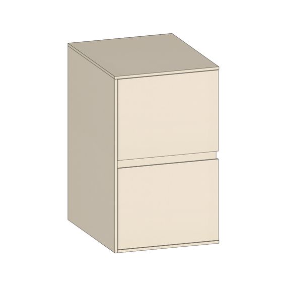 SCALIDO Unterschrank SLIM Wange links 400x660x490mm 2 Auszüge Farbvar. K/K/K