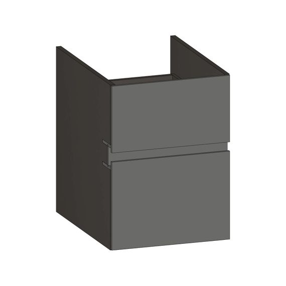 SCALIDO Unterschrank zu Konsolenplatte 400x540x510mm 2 Auszüge Farbvar. A/X/A