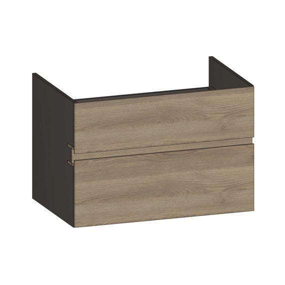 SCALIDO Unterschrank zu Konsolenplatte 800x540x510mm 2 Auszüge Farbvar. N/X/N