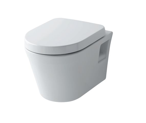 TOTO ES Wand-Tiefspül-WC L: 530 B: 380 mm, ohne Spülrand, weiß, mit Cefiontect