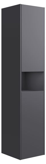 ACTIS Hochschrank 400x1800x354mm 2 Türen rechts mit Beleuchtung Vulkanit