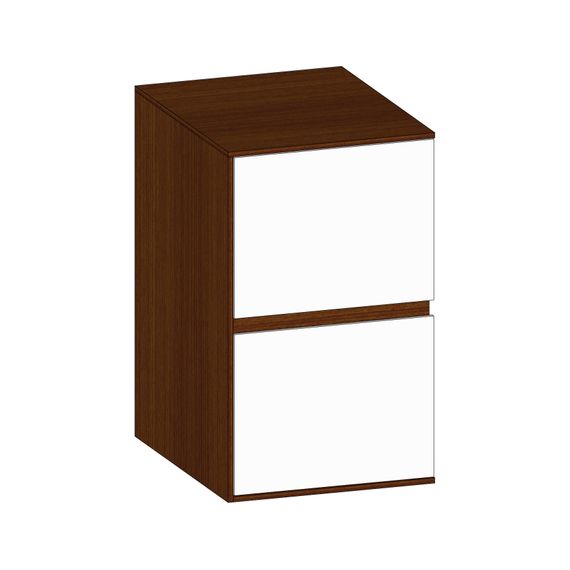 SCALIDO Unterschrank SLIM Wange links 400x660x490mm 2 Auszüge Farbvar. W/E/E