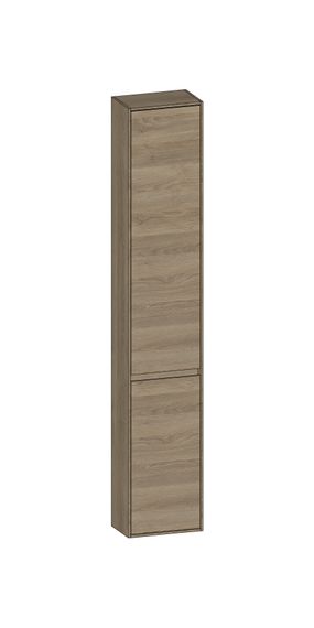 SCALIDO Hochschrank komp. 320x1790x200mm 2 Türen rechts 4 Glaseinl Farbvar. N/N/N