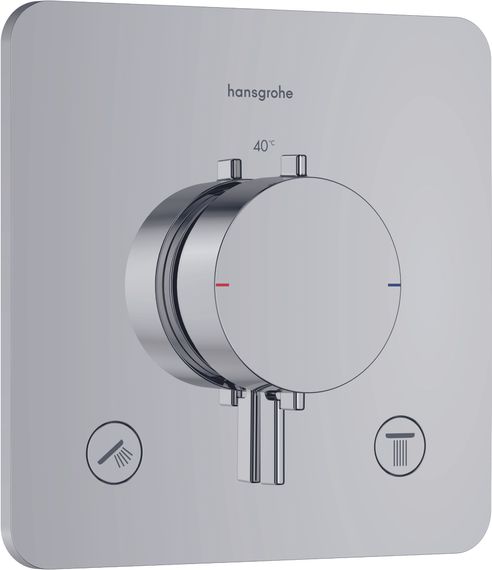 HG Thermostat UP Ecostat Comfort Q Fertigset 2 Verbraucher chrom