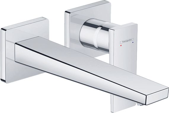 HG 2-Loch Waschtischarmatur Unterputz Metropol F-Set langer Auslauf chrom