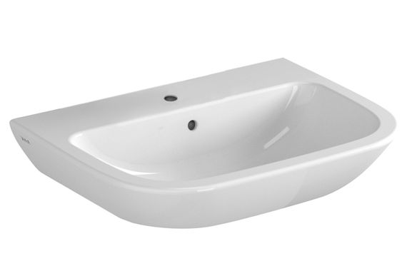 sanibel 3001 Wandwaschtisch B: 600 T: 460 mm, weiß, mit Glasur HYGIENE, mit 1 Hahnloch, mit Überlauf
