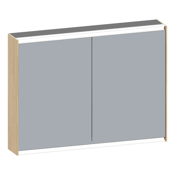 SCALIDO-Spiegelschrank Typ SPSSCA10001 1020x750x170mm 2-türig LED-Bel Farbvar L