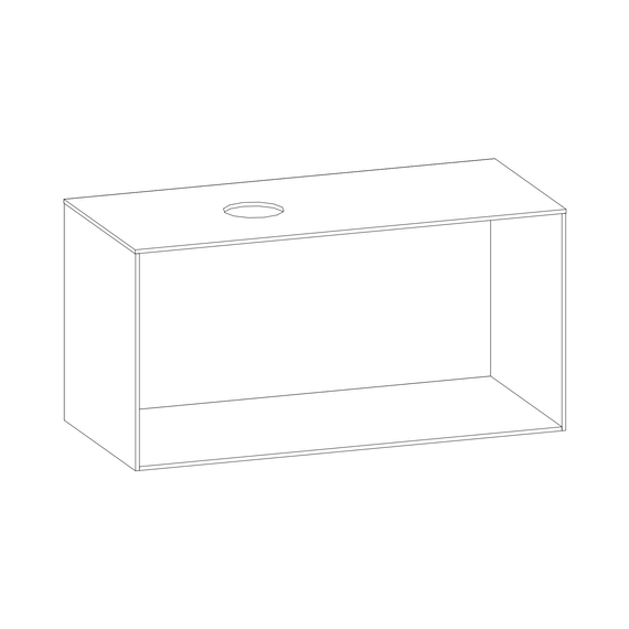 SCALIDO-Konsolenplatte m. Rahmen f WT US 1122x560x510mm 1 Ausschn links Farbvar G