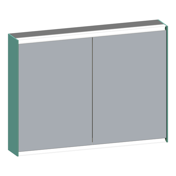 SCALIDO-Spiegelschrank Typ SPSSCA10001 1020x750x170mm 2-türig LED-Bel Farbvar G