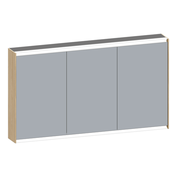 SCALIDO-Spiegelschrank Typ SPSSCA13001 1320x750x170mm 3-türig LED-Bel Farbvar L