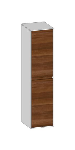 SCALIDO Mittelschrank SLIM 320x1330x 350mm 2 Türen links Farbvariante E/W/E