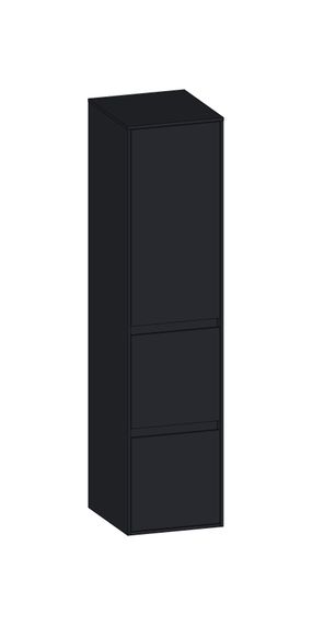SCALIDO Mittelschr. SLIM 320x1330x350mm Tür oben rechts 2 Auszüge Farbvar V/V/V