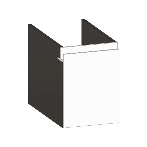 SCALIDO Unterschrank zu Konsolenplatte 300x410x510mm 1 Auszug Farbvar. W/X/W