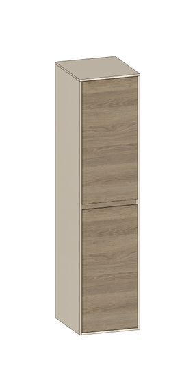 SCALIDO Mittelschrank SLIM 320x1330x 350mm 2 Türen rechts Farbvariante N/K/N