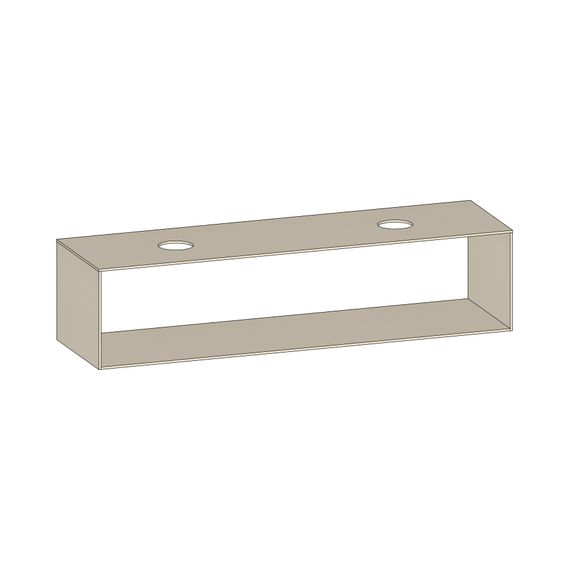 SCALIDO Konsolenplatte m. Rahmen f WT US 1822x430x510mm 2 Ausschnitte Farbvar. K