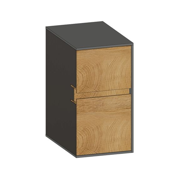 SCALIDO Unterschrank WTWand Wange rechts 300x560x460mm 2 Auszüge Farbvar. S/A/S