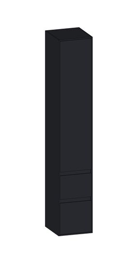 SCALIDO Hochschrank zu KP 320x1790x350mm 1 Tür links 2 Auszüge Farbvariante V/V/V