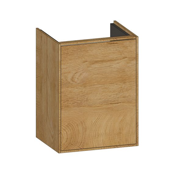 SCALIDO Waschtischunterschrank kompakt B:410 H:560 T:325 mm, 1 Tür Anschlag rechts, sommereiche