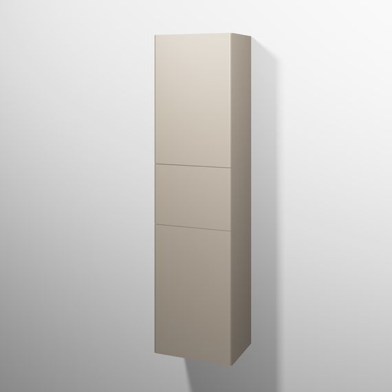 sanibel 5001 Hochschrank KF43567R Push 2T/1AZ re 450x1743x340mm Sandgrau-Matt