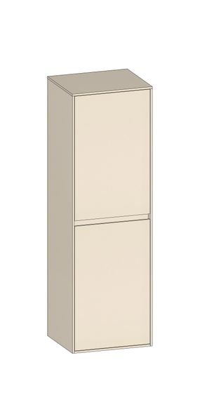 SCALIDO Mittelschrank SLIM 420x1330x 350mm 2 Türen rechts Farbvariante K/K/K