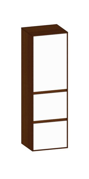 SCALIDO Mittelschr. SLIM 420x1330x350mm Tür oben links 2 Auszüge Farbvar W/E/E