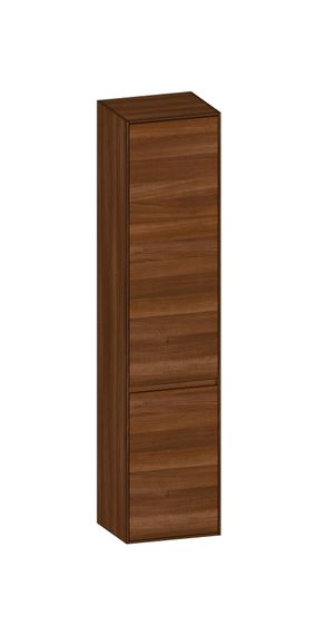SCALIDO Hochschrank SLIM 420x1830x350mm 2 Türen links 4 Glaseinl. Farbvar. E/E/E