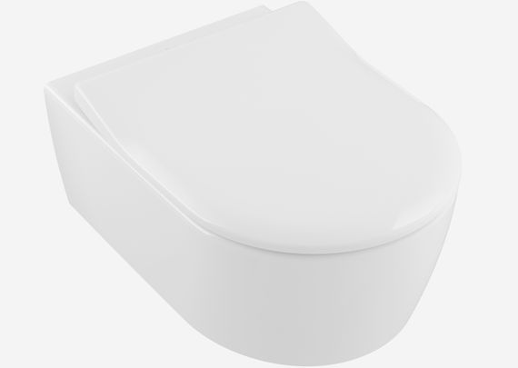 Villeroy & Boch Arto Wand-Tiefspül-WC L: 530 B: 370 mm, ohne Spülrand, weiß, mit CeramicPlus