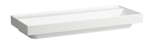 SCALIDO Wandwaschtisch B: 1200 T: 475 mm, weiß, ohne Beschichtung, ohne Hahnloch, ohne Überlauf