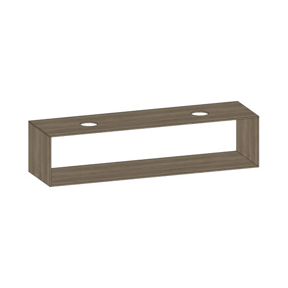 SCALIDO Konsolenplatte m. Rahmen f WT US 1822x430x510mm 2 Ausschnitte Farbvar. N