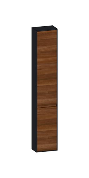 SCALIDO Hochschrank komp. 320x1790x200mm 2 Türen links 4 Glaseinl. Farbvar. E/V/E