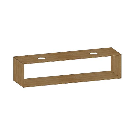 SCALIDO Konsolenplatte m. Rahmen f WT US 1822x430x510mm 2 Ausschnitte Farbvar. S