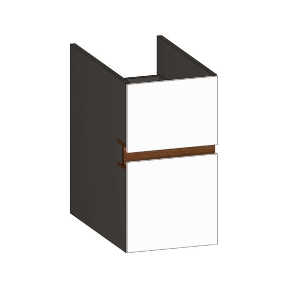 SCALIDO Unterschrank zu Konsolenplatte 300x540x510mm 2 Auszüge Farbvar. W/X/E