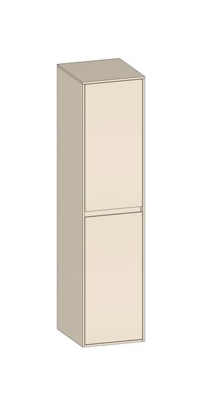 SCALIDO Mittelschrank SLIM 320x1330x 350mm 2 Türen rechts Farbvariante K/K/K