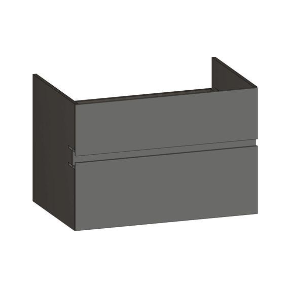 SCALIDO Unterschrank zu Konsolenplatte 800x540x510mm 2 Auszüge Farbvar. A/X/A