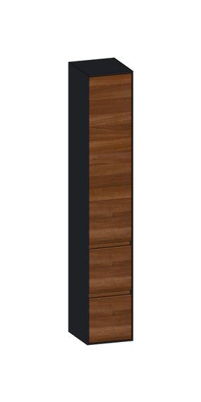 SCALIDO Hochschrank SLIM 320x1830x350mm 1 Tür rechts 2 Auszüge Farbvar. E/V/E