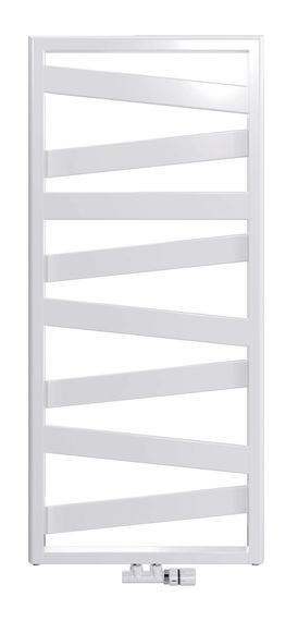 SCALIDO-Designbadheizkörper R1 wasserfü. 50mm BH 1340mm BL600 mm RAL 9016 weiß