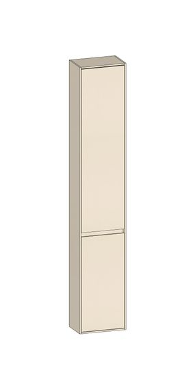SCALIDO Hochschrank komp. 320x1790x200mm 2 Türen rechts 4 Glaseinl Farbvar. K/K/K