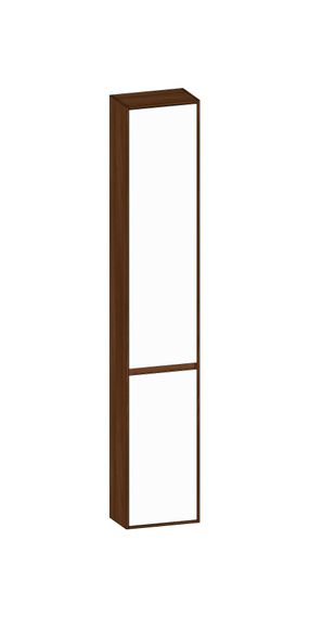 SCALIDO Hochschrank komp. 320x1790x200mm 2 Türen links 4 Glaseinl. Farbvar. W/E/E