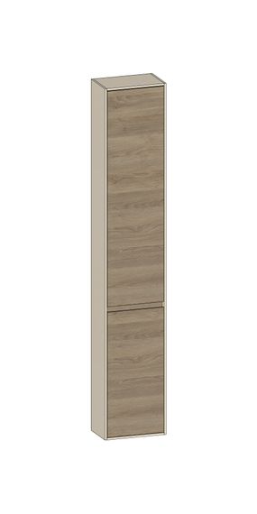 SCALIDO Hochschrank komp. 320x1790x200mm 2 Türen rechts 4 Glaseinl Farbvar. N/K/N