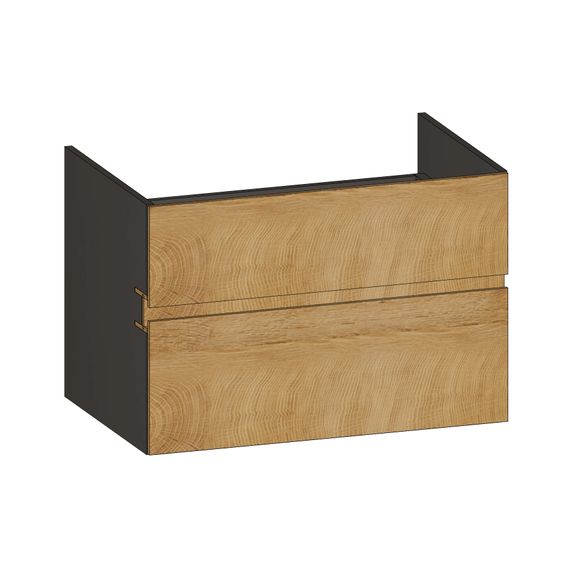 SCALIDO Unterschrank zu Konsolenplatte 800x540x510mm 2 Auszüge Farbvar. S/X/S