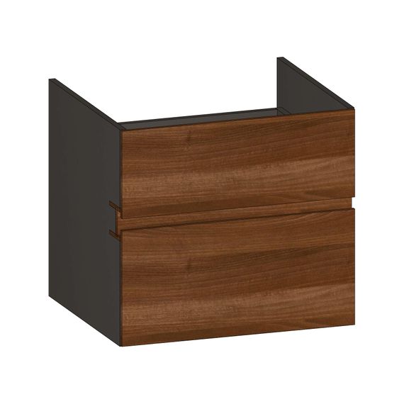 SCALIDO Unterschrank zu Konsolenplatte 600x540x510mm 2 Auszüge Farbvar. E/X/E