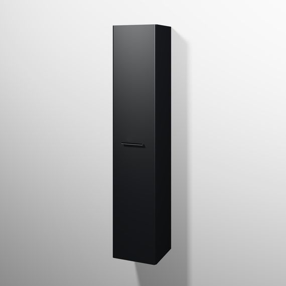 sanibel 5001 Hochschrank KF10008 Griff drehbar 1T 350x1743x340mm Schwarz-Matt